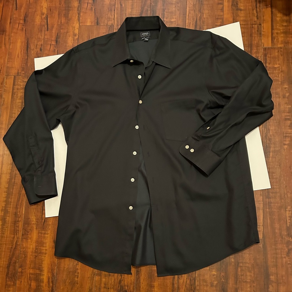 Arrow Classic Black Men's Shirt size 16-16.5 , 32/33